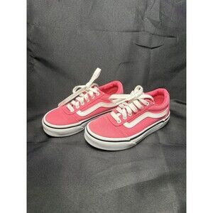 Vans Kids Ward Low Top Sneakers in Pink/White - Size 11.0 Missy
